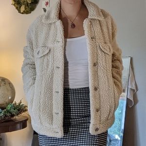 Faux fur pop sugar jacket size small